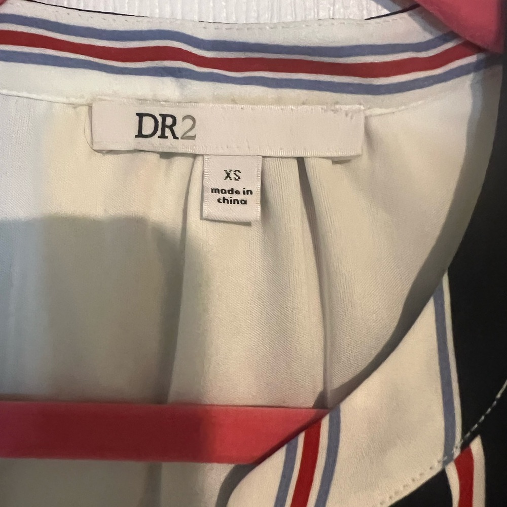 DR2 Black and White Striped Mini Dress - Picture 3 of 4